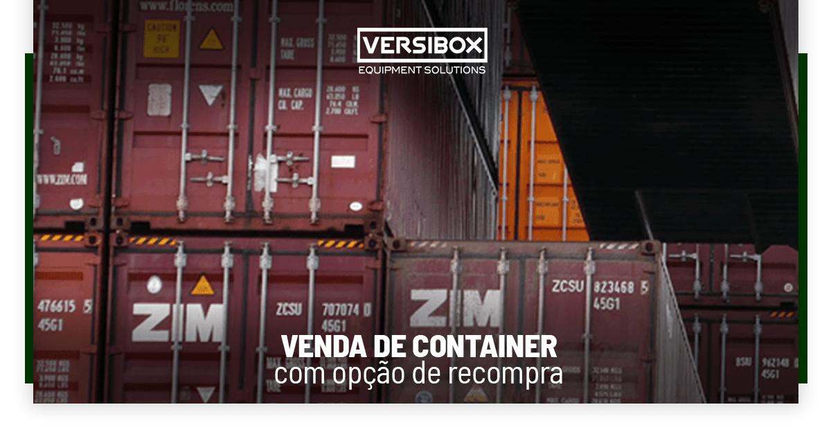 <strong>Venda de Container com opção de recompra</strong>